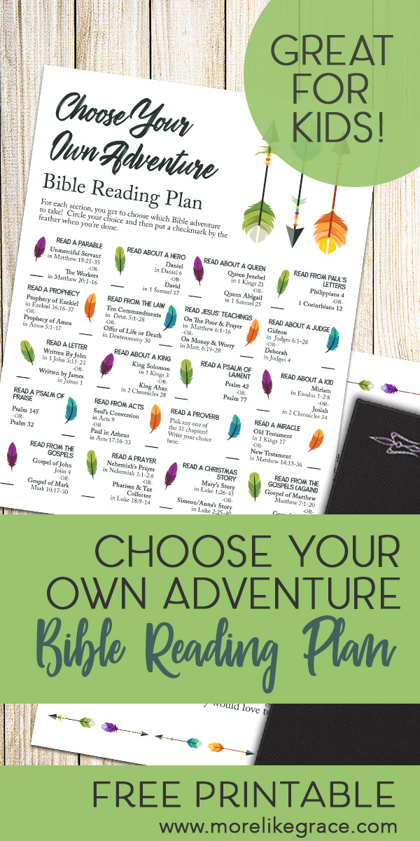 Choose Your Own Adventure Bible Reading Plan - Free Printable | More ...